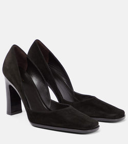 The Row Mae suede pumps