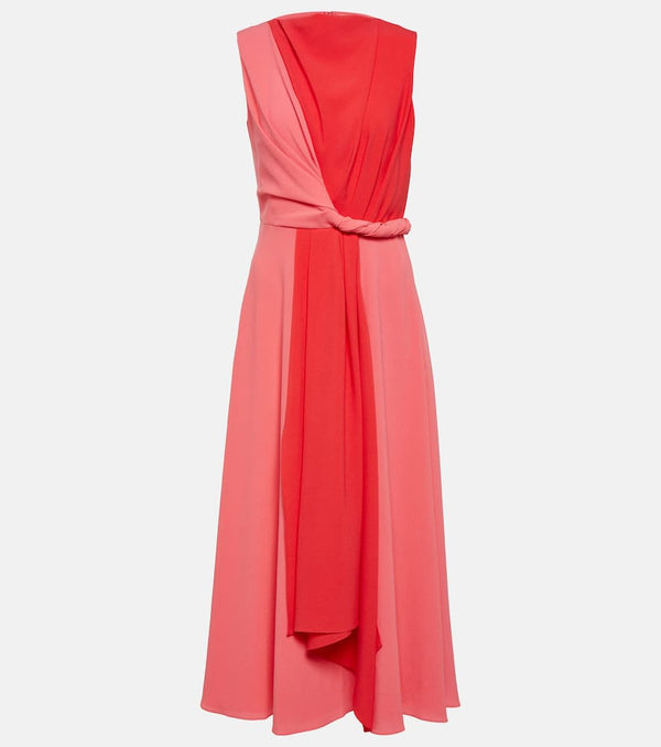 Roksanda Parsa asymmetrical crêpe midi dress