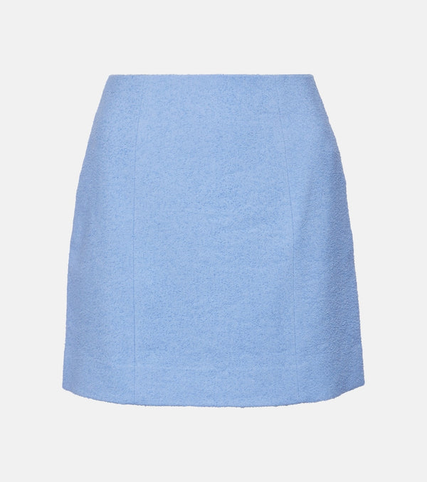 Patou Cotton and linen-blend miniskirt