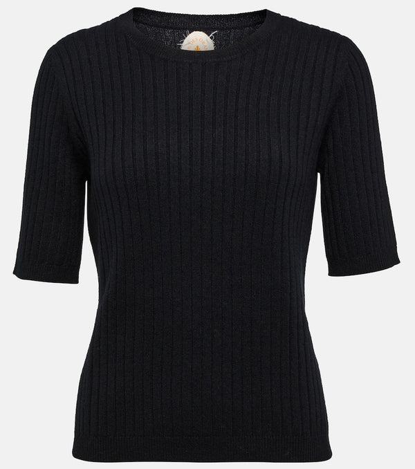 Jardin des Orangers Ribbed-knit cashmere top