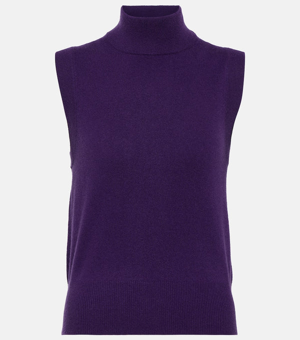 Jardin des Orangers Mockneck cashmere and wool sweater vest