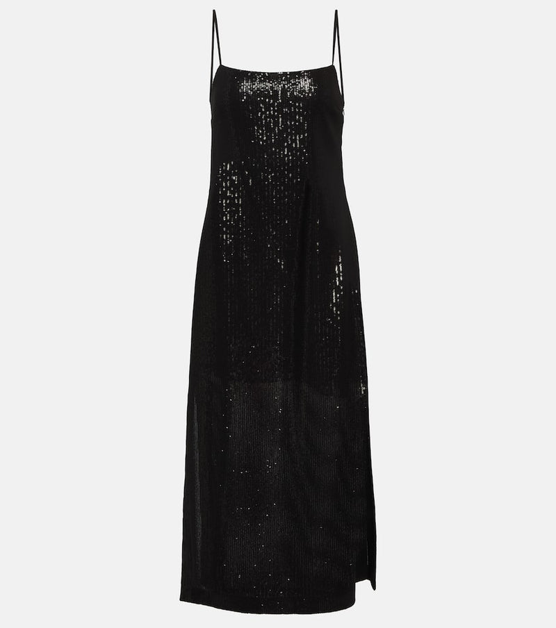 Max Mara Alias sequined georgette maxi dress