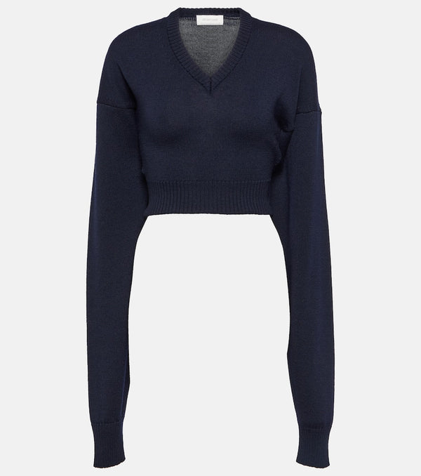 Sportmax Pomez cropped wool sweater