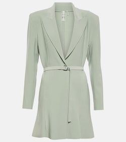 Norma Kamali Belted A-line blazer minidress