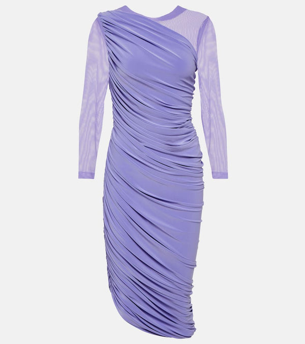 Norma Kamali Diana ruched jersey midi dress