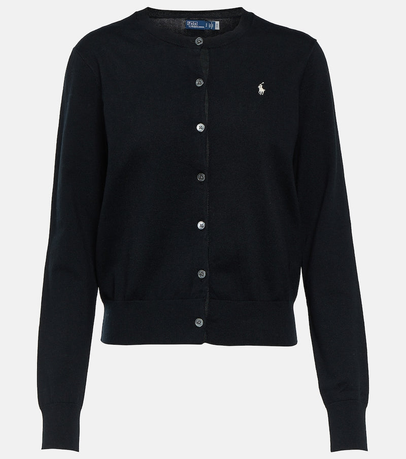 Polo Ralph Lauren Embroidered cotton-blend cardigan