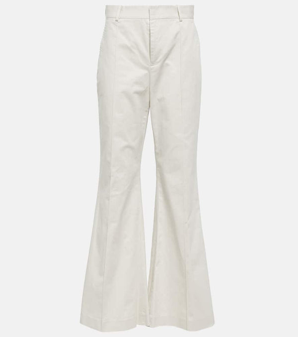 Polo Ralph Lauren Mid-rise cotton-blend flared pants