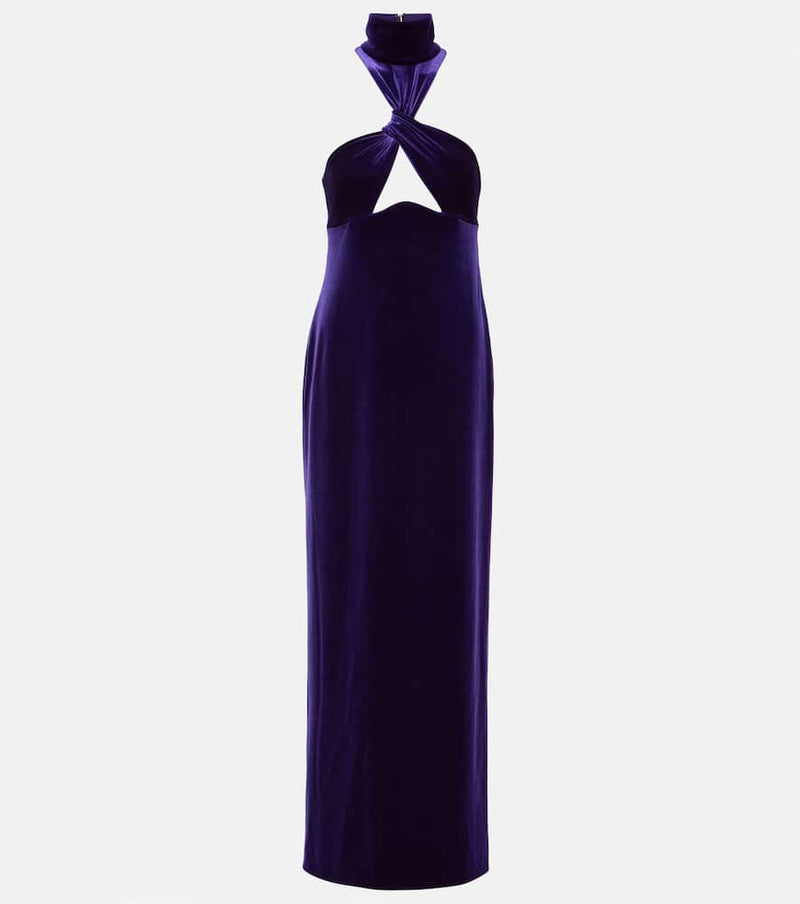 Galvan Cleveland velvet gown