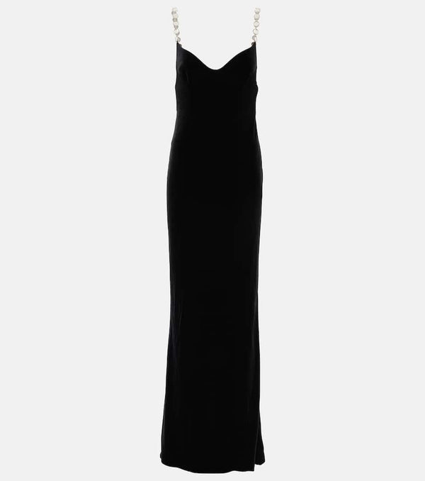 Galvan Avedon embellished velvet gown | LYBSTORE