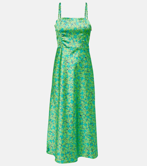 Rotate Floral satin midi dress