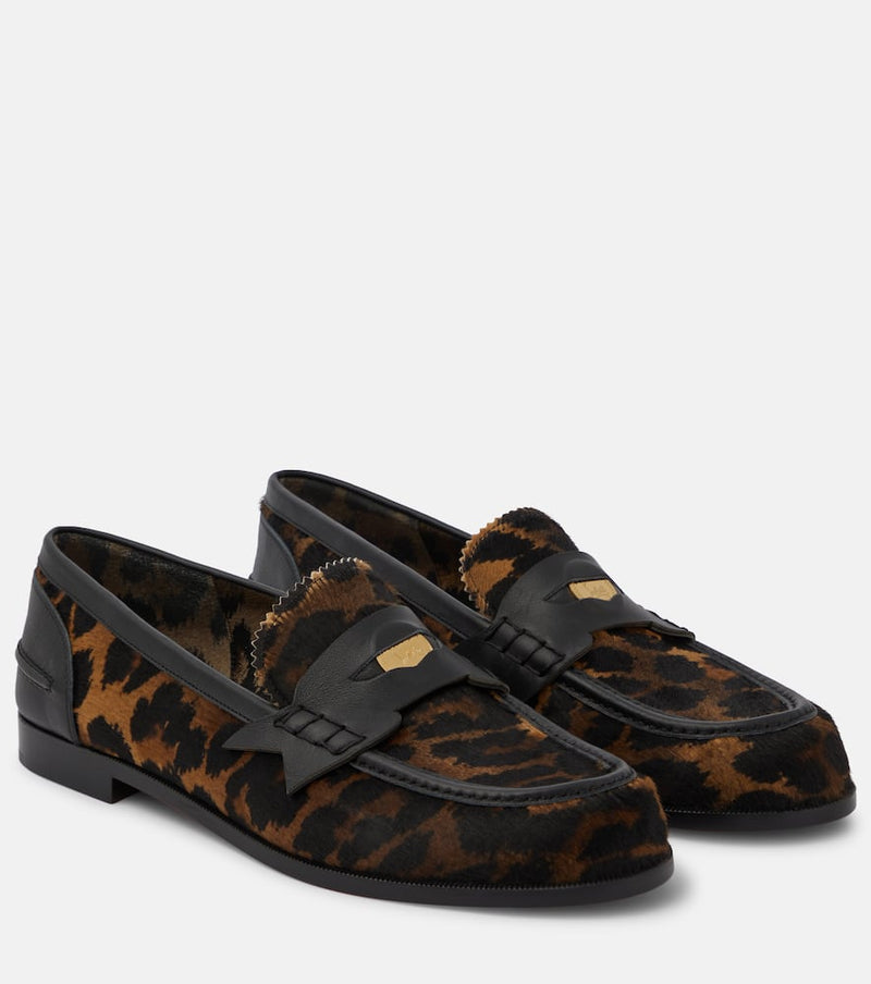 Christian Louboutin Penny Donna leopard-print loafers