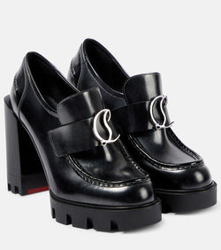 Christian Louboutin CL Moc Lug Alta 100 loafer pumps