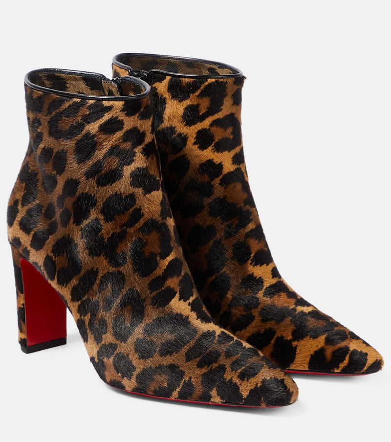 Christian Louboutin Suprabooty 85 leopard-print ankle boots