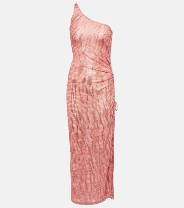 Missoni Mare Jacquard one-shoulder maxi dress