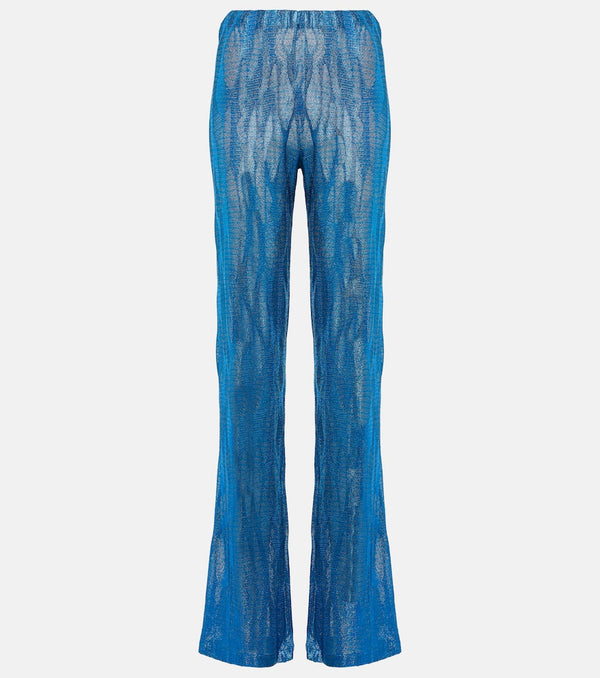 Missoni Mare Jacquard high-rise wide-leg pants