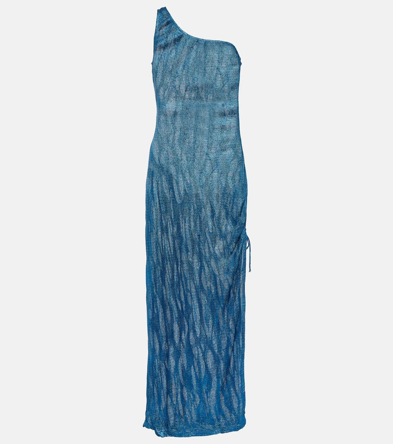 Missoni Mare Jacquard one-shoulder midi dress