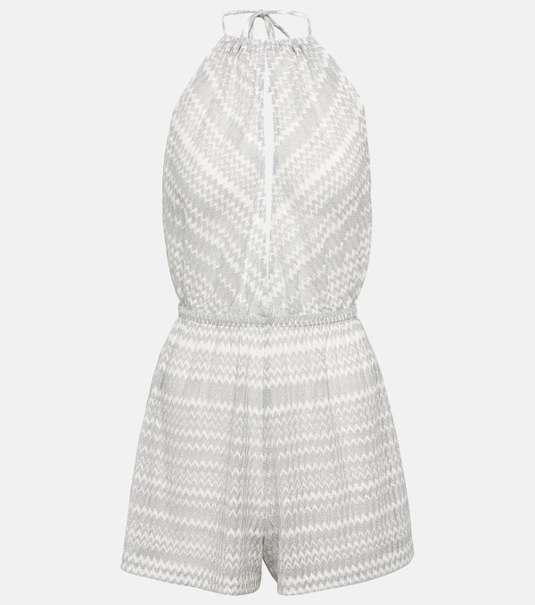 Missoni Mare Zig-zag halterneck playsuit