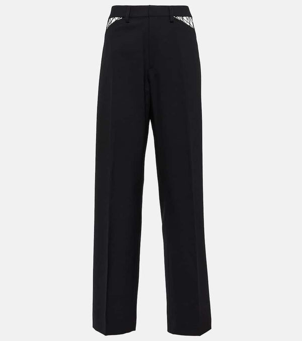 Dion Lee Cutout wool straight pants