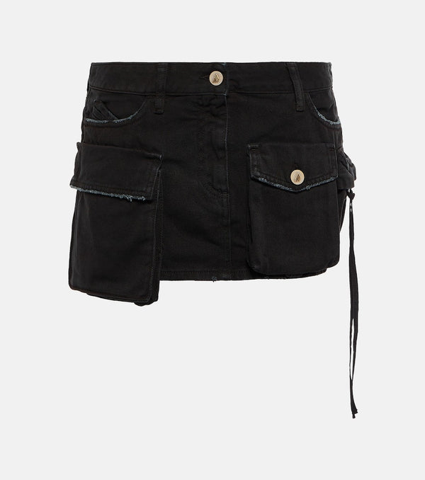 The Attico Fay denim mini skirt