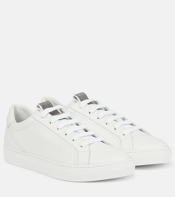 Brunello Cucinelli Monili leather sneakers