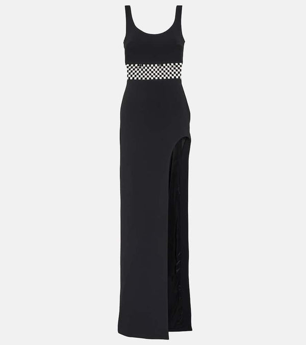 David Koma Embellished cady gown