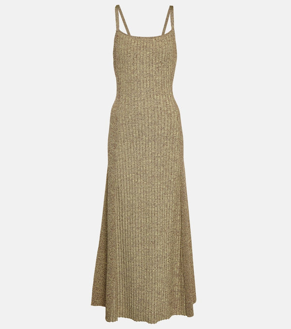 Ganni Ribbed-knit midi dress