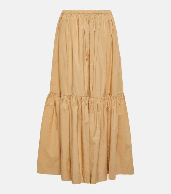 Ganni Cotton poplin maxi skirt