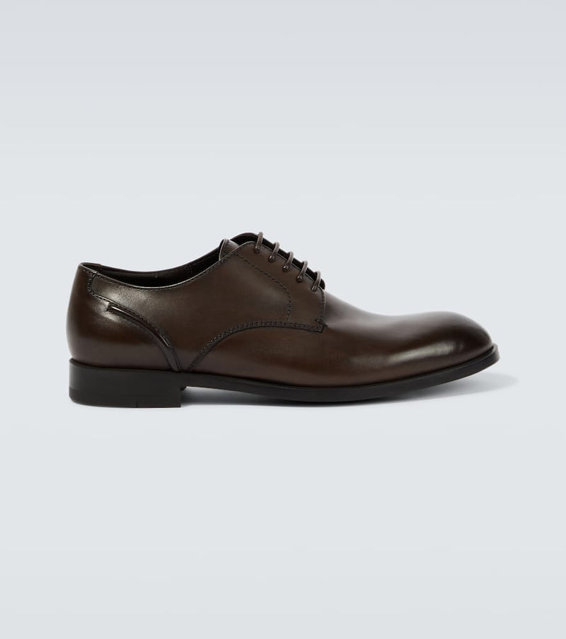 Zegna Siena Flex leather Derby shoes