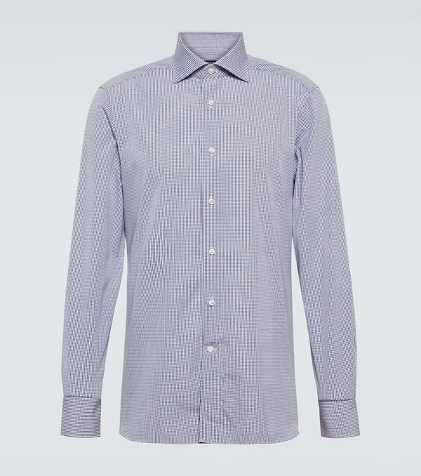 Zegna Trofeo checked cotton shirt