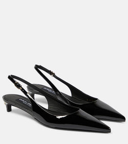 Dolce & Gabbana Lollo patent leather slingback pumps