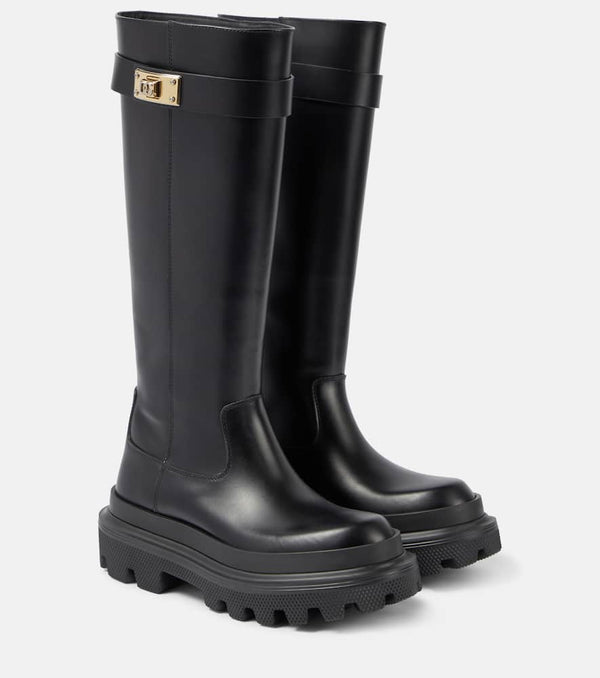 Dolce & Gabbana Leather knee-high boots