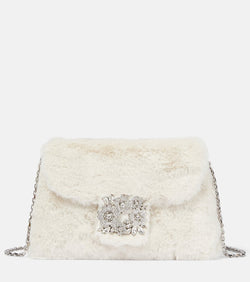 Roger Vivier RV Bouquet faux fur shoulder bag