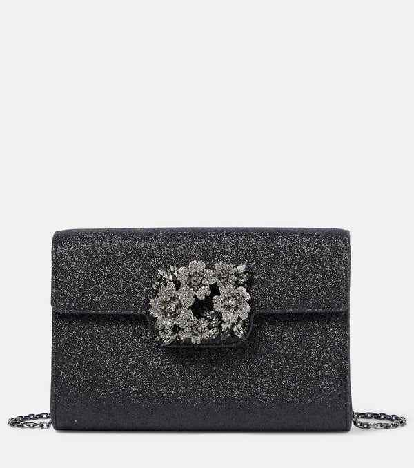 Roger Vivier RV Dark Bouquet clutch