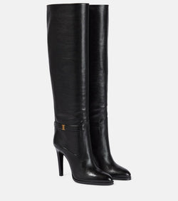 Saint Laurent Diane 105 leather knee-high boots