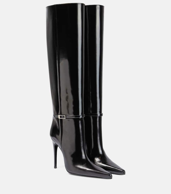 Saint Laurent Vendome 110 leather knee-high boots