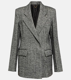 Victoria Beckham Herringbone wool-blend blazer