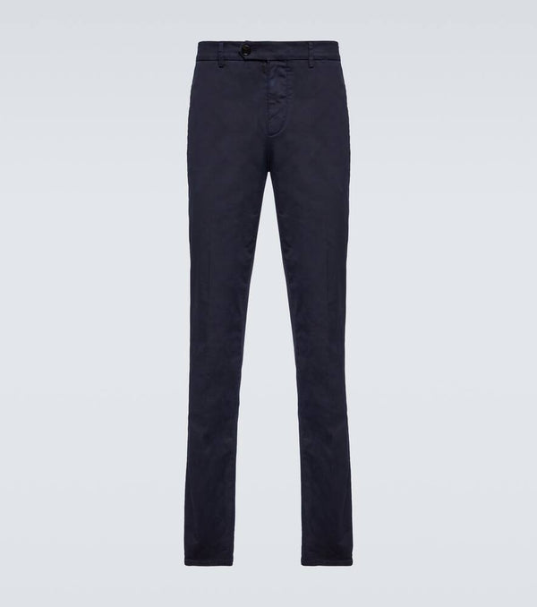 Brunello Cucinelli Cotton-blend slim pants