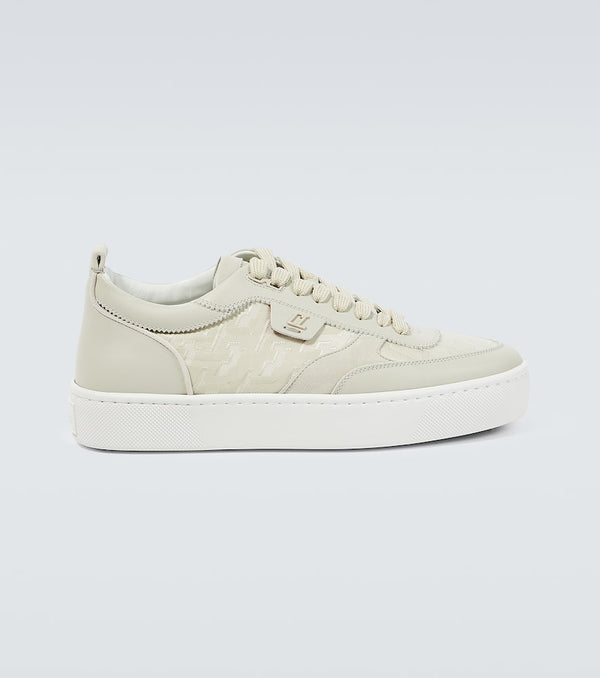 Christian Louboutin Happyrui leather-trimmed sneakers