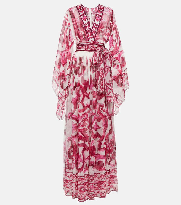 Dolce & Gabbana Majolica silk maxi dress