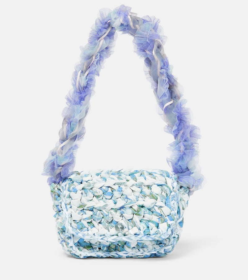 Susan Fang Mini crochet lace shoulder bag