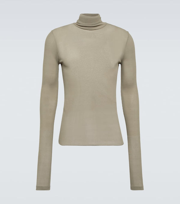 Ami Paris Turtleneck ribbed-knit top