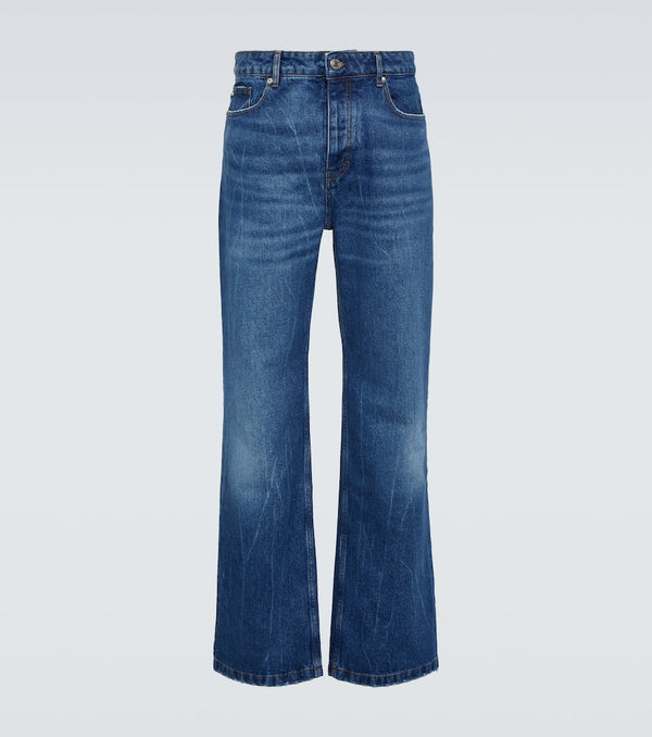 Ami Paris Bleached mid-rise straight jeans