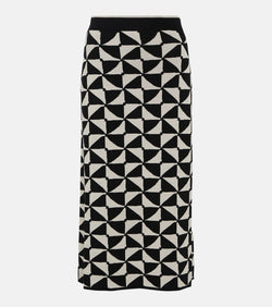 S Max Mara Enza high-rise wool midi skirt