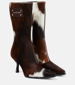 Acne Studios Hairy calf hair ankle boots