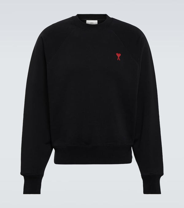 Ami Paris Ami De Caur cotton jersey sweatshirt