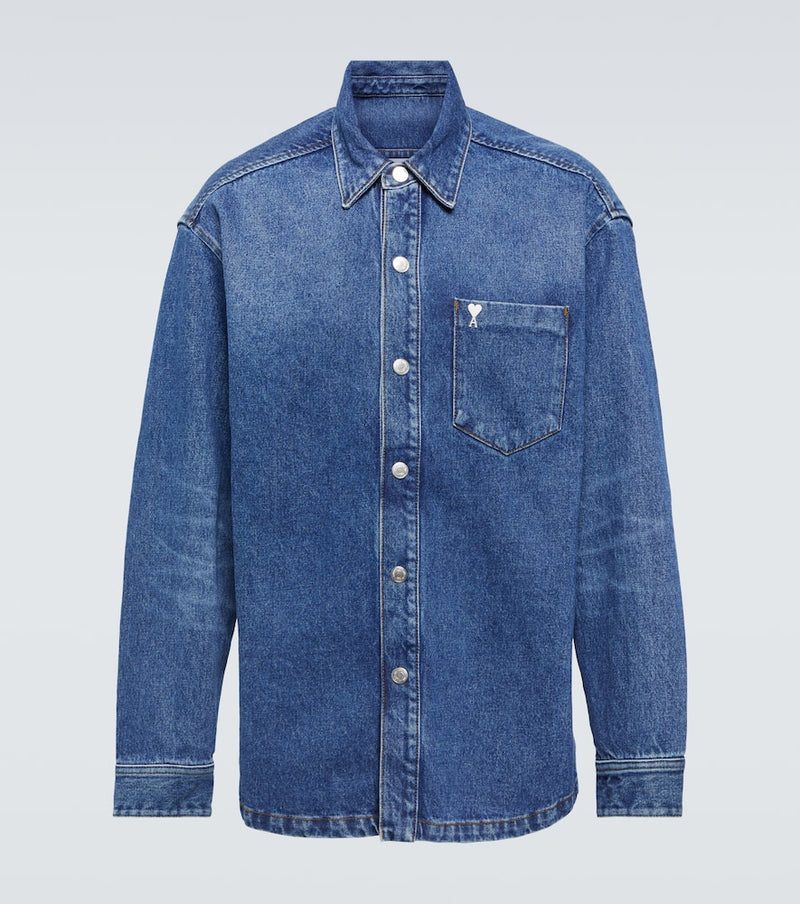 Ami Paris Ami de Caur denim overshirt