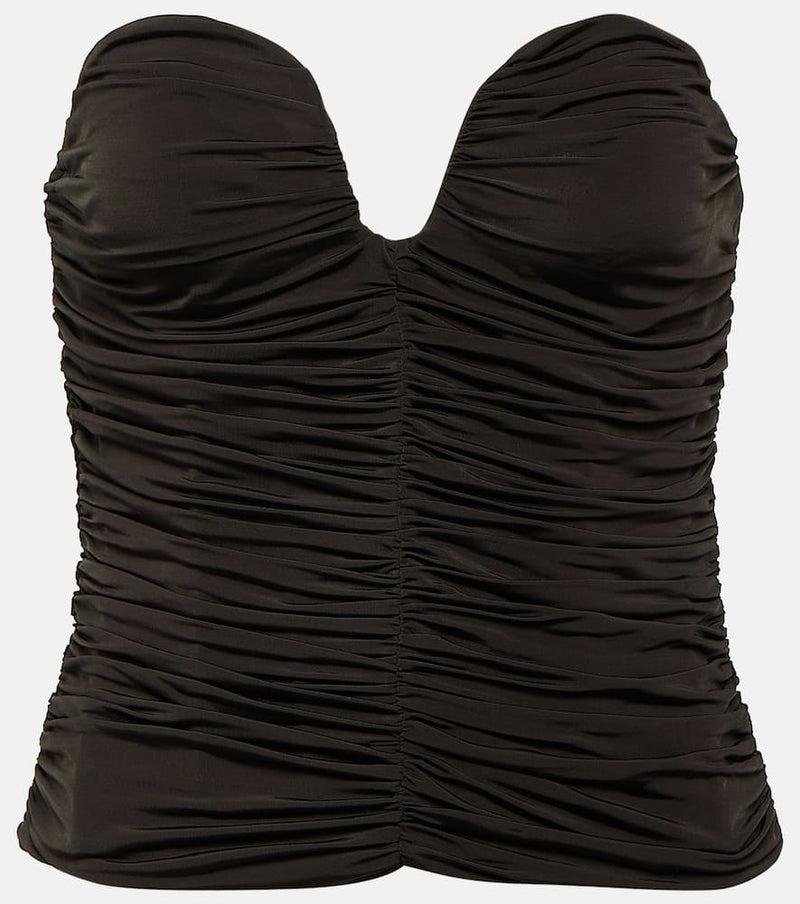 Magda Butrym Ruched jersey bustier