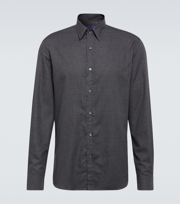 Ralph Lauren Purple Label Chalkstripe cotton shirt