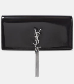 Saint Laurent Kate tasseled leather clutch