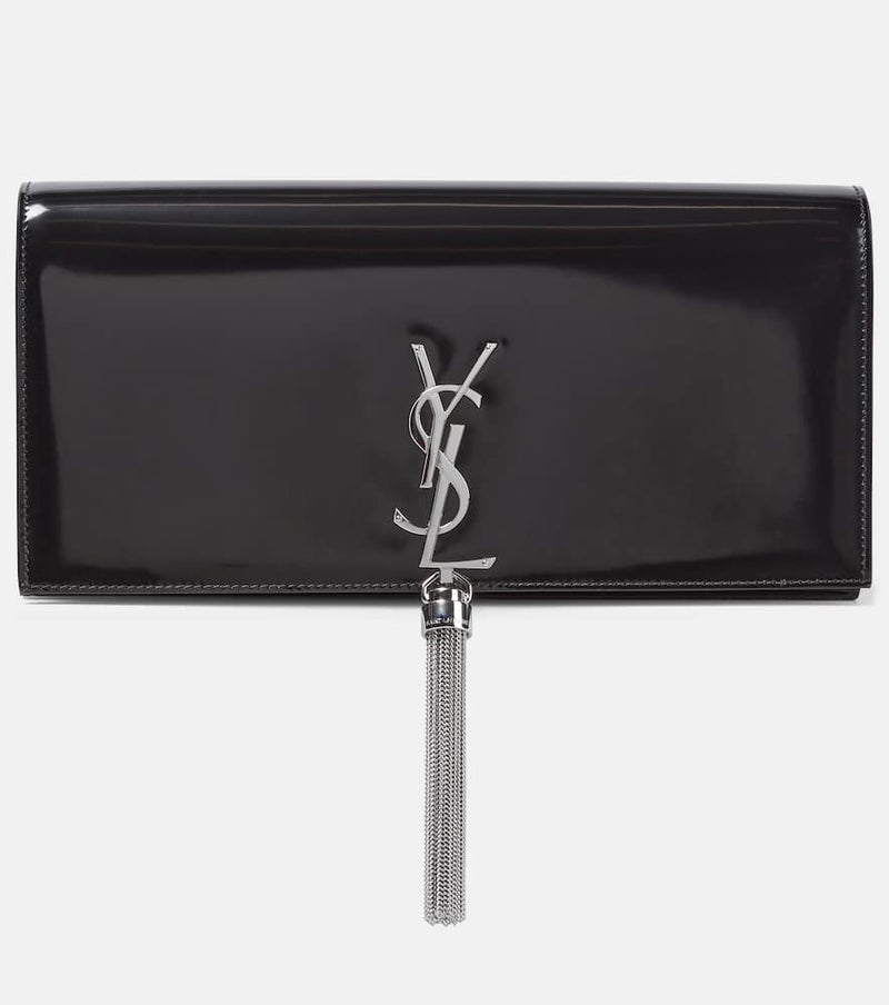 Saint Laurent Kate tasseled leather clutch